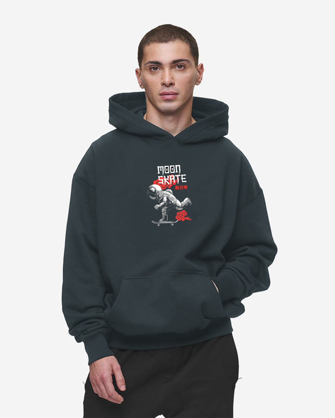 Jupiter Hotep Oversized Skate On Space Printed Hoodie