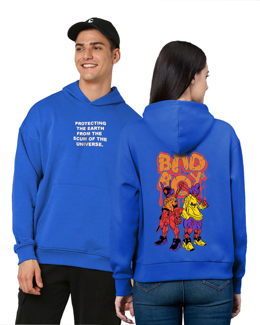 Jupiter Hotep Oversized Bad Boys Printed Hoodie