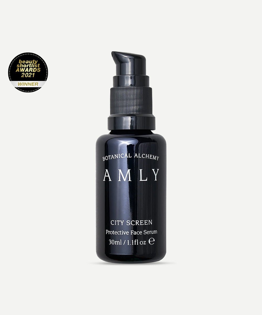 Amly - Detoxifying & Protecting City Screen Face Serum with Echinacea, Gotu Kola, Green Tea & Squalane