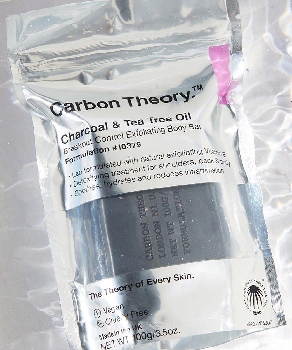 Carbon Theory - Breakout Control Exfoliating Body Bar with Tea Tree Oil & Activated Charcoal