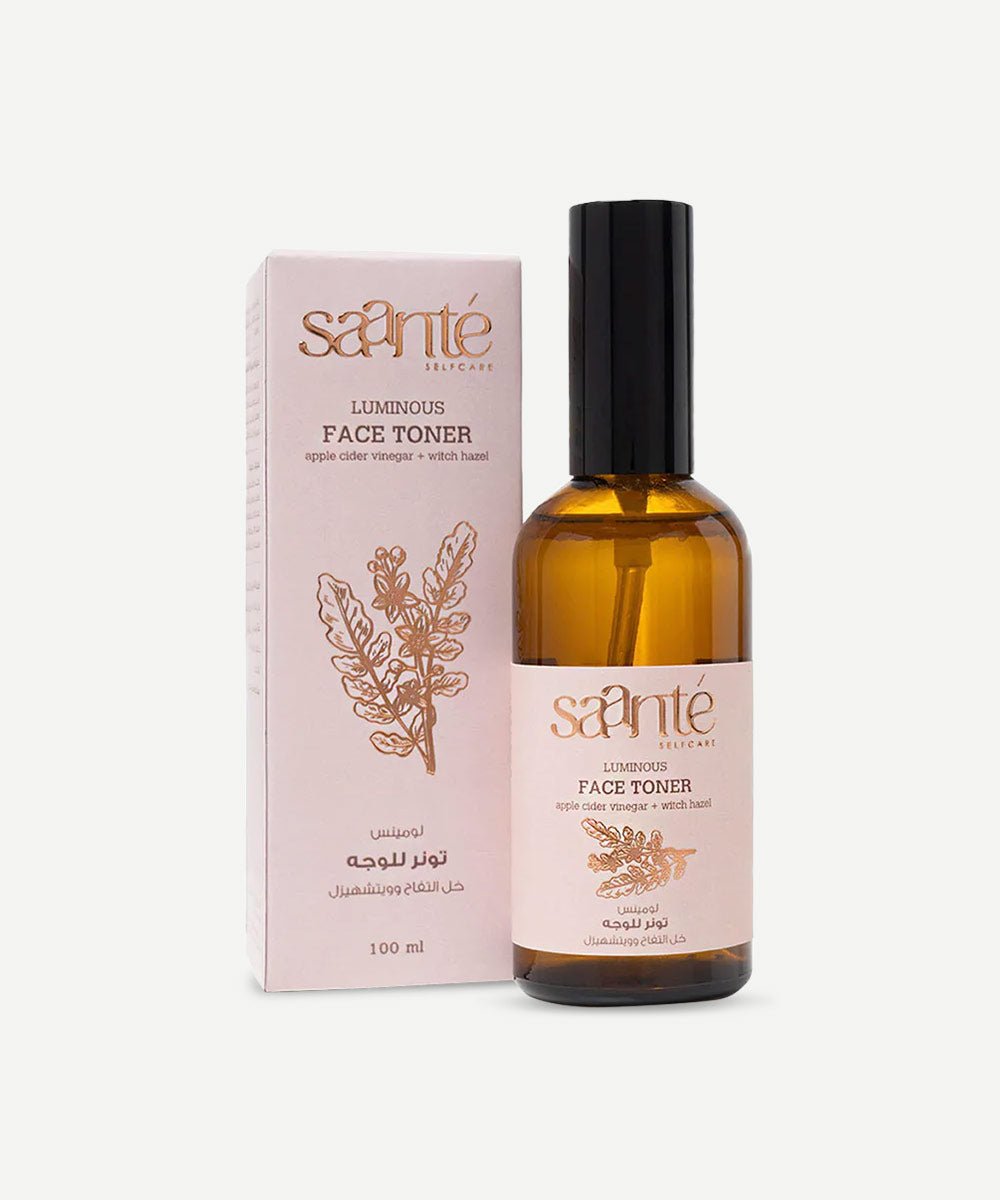 Saante Radiance Boosting Luminous Face Toner with Apple Cider Vinegar and Frankincense