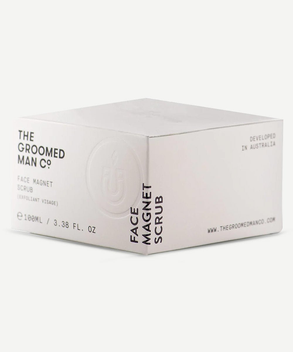 The Groomed Man Co - Face Magnet Facial Scrub with Kaolin Clay and Grey Pumice to Exfoliate and Nourish Skin